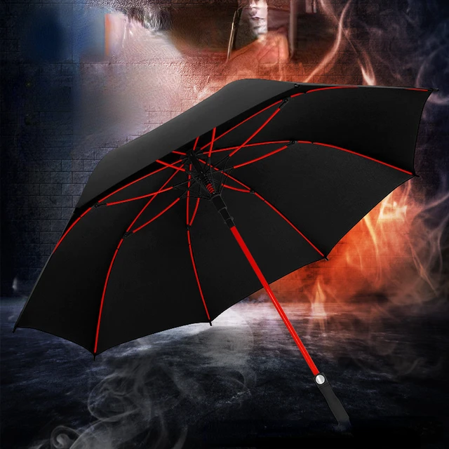 Ombrello grande con manico lungo ombrello rinforzato antivento