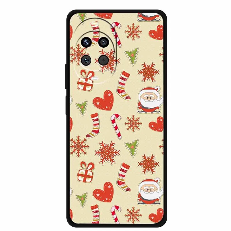 Festive Cartoon Christmas Soft TPU Phone Case - Fun & Durable Bumper Cover