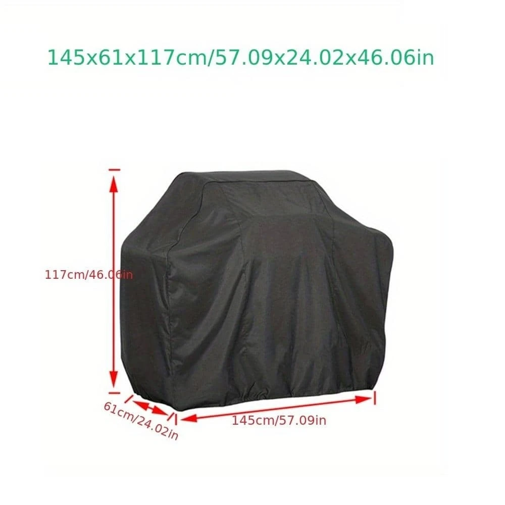 Heavy Duty Waterproof Outdoor BBQ Grill Cover - Dust & Rain Protective Round Cover