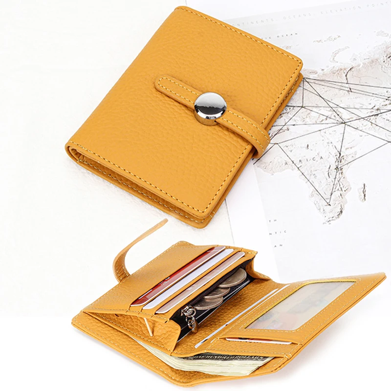 

Men's Wallet Genuine Leather Zip Wallet Rfid Purse With Chain and Coin Card Pockets Vintage Cow Leather Simple ID Case Bag