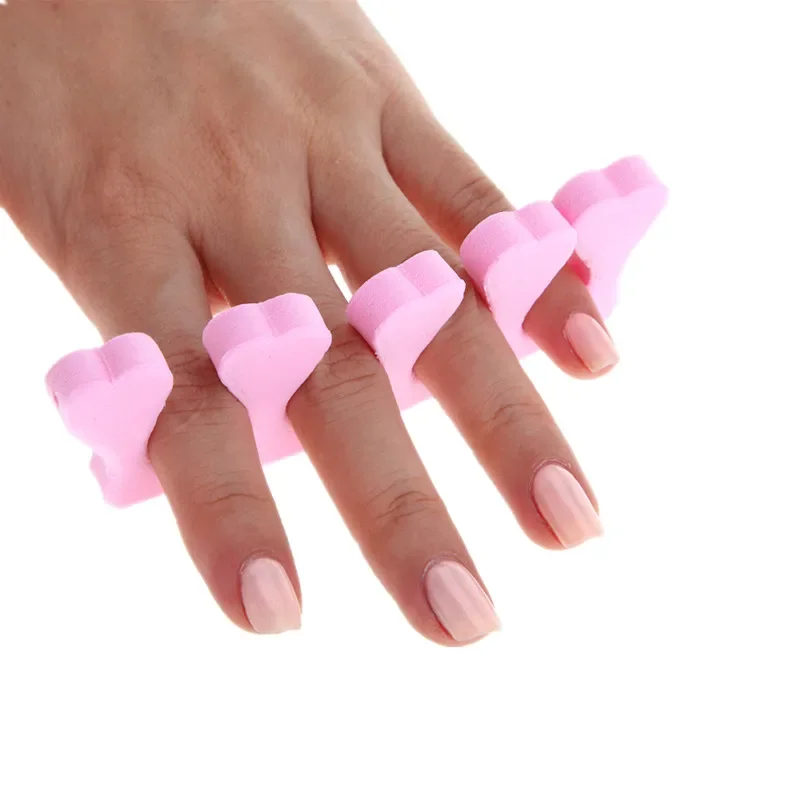 Monja 100Pcs Nail Art Soft Foam Sponge Finger Toe Separators Extending Painting Coating Anti Touch Separate Manicure Tools