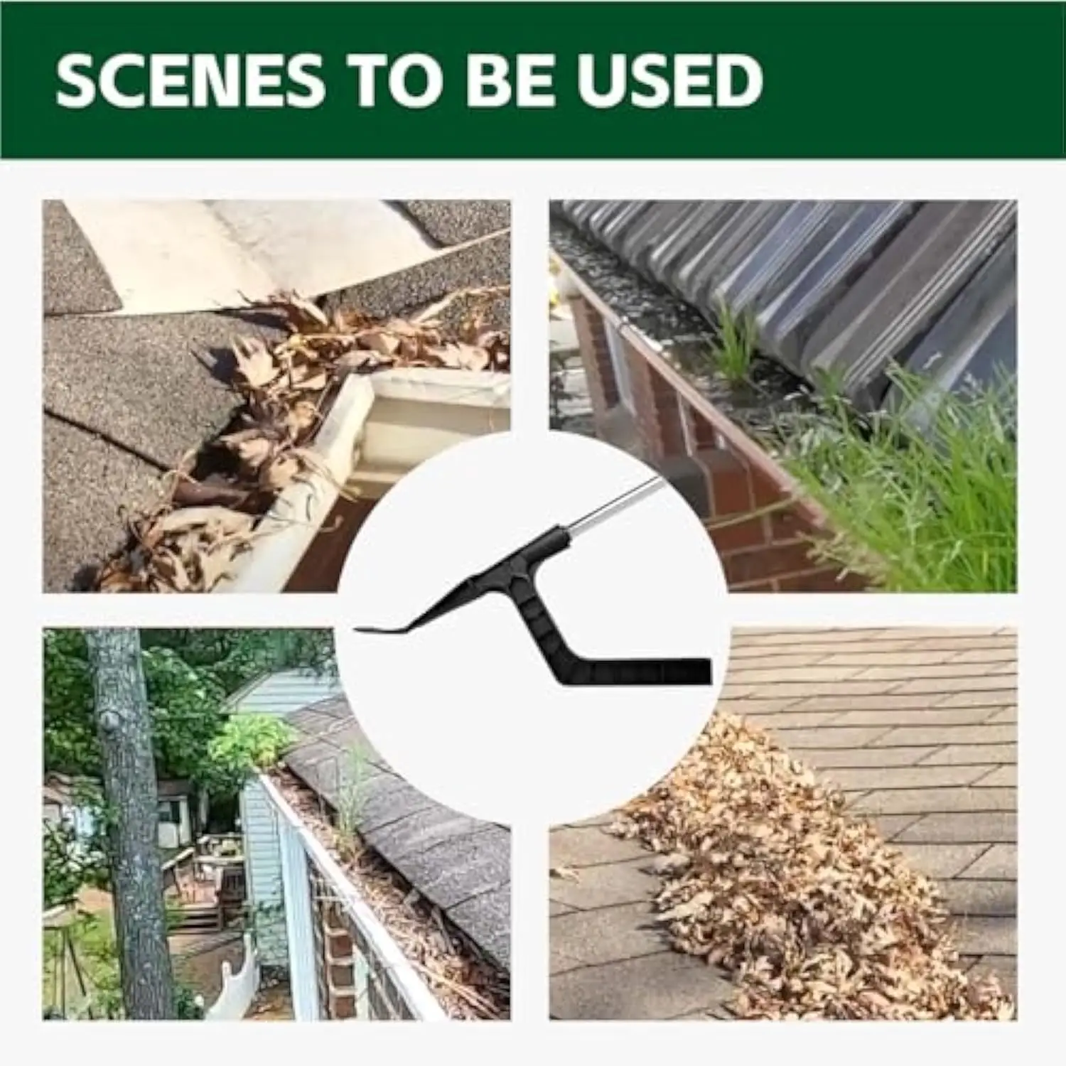 Gutter Cleaning Spoon, Gutters Cleaning Tool for Pressure Washer, Designed for Roofs in Gardens, Ditches, Villas, and Townhouses