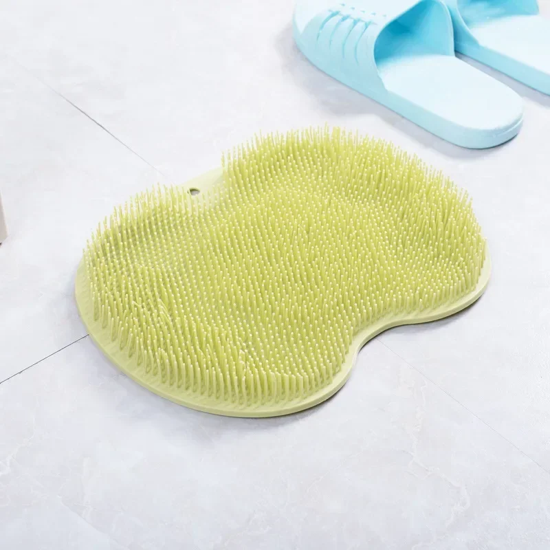 Shower Bath Mat Foot Massager Non-Slip Suction Cups Bathroom Mat Silicone Suction Cup Massage Brush For Bathroom Use