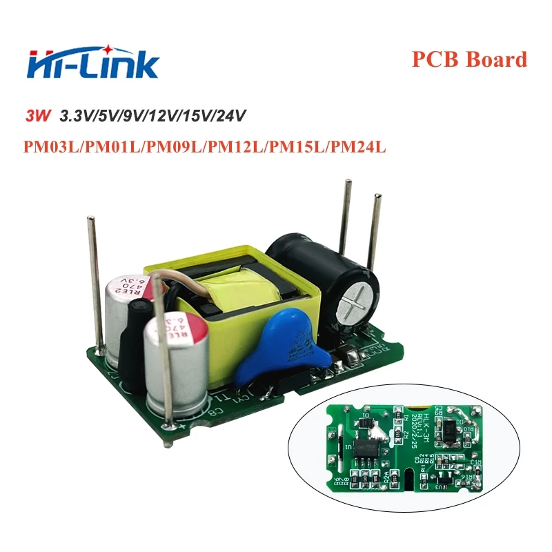 Hlk-pm01 Hlk-pm03 Hlk-pm12 Ac-dc 220v To 5v/3.3v/12v 3w Power Supply Module,inte