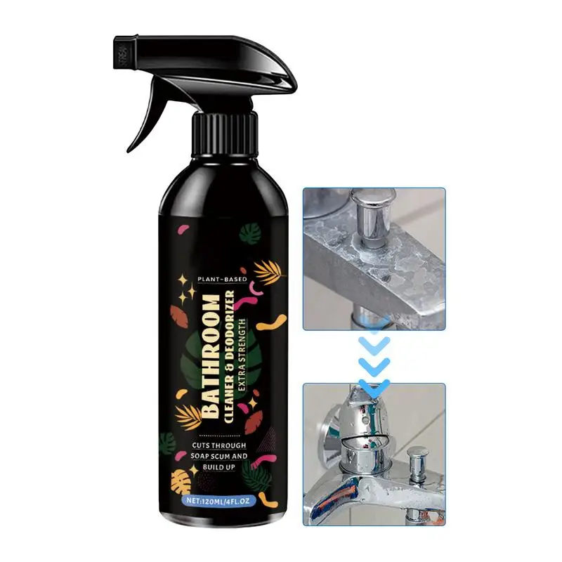 Bathroom Cleaner Ceramic Floor Scale Remover Natural Ingredients Multi-Effect Cleaner For Bathtubs Walls Sinks Shower Doors