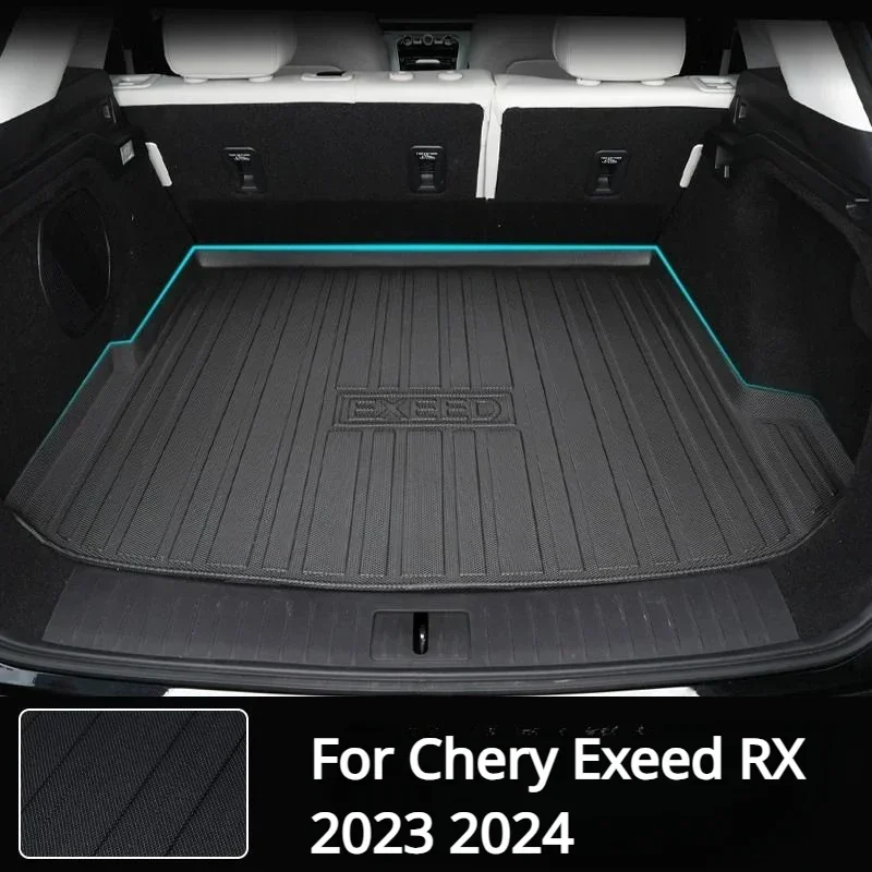 

For Chery Exeed RX 2023 2024 Accessories Waterproof Car Rear Trunk Mat Floor Tray Boot Liner Carpet Protective Auto Stickers