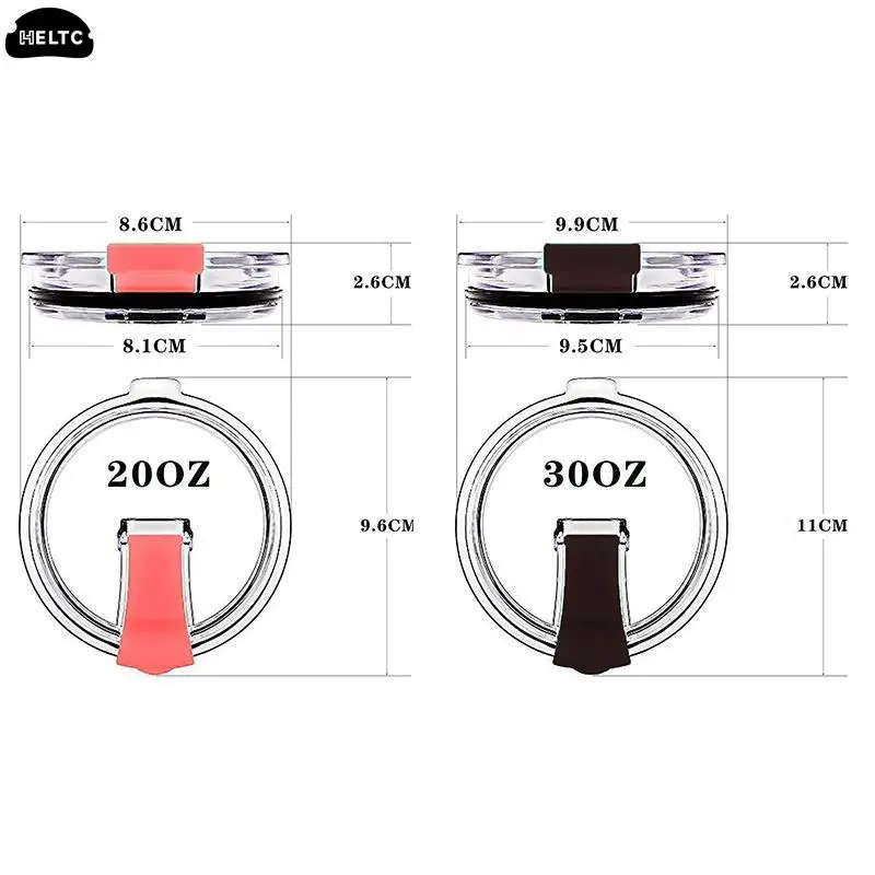 차량용 컵 플립 뚜껑 안경 및 기타 교체 유리 방수 뚜껑, 누출 방지 뚜껑, 20 oz, 30 oz, 예티 뚜껑, 텀블러에 적합