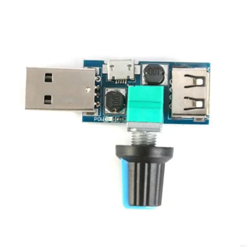 96BA USB Fan Stepless Speed Controller Regulator with Switches Speed Module 4-12V 5W