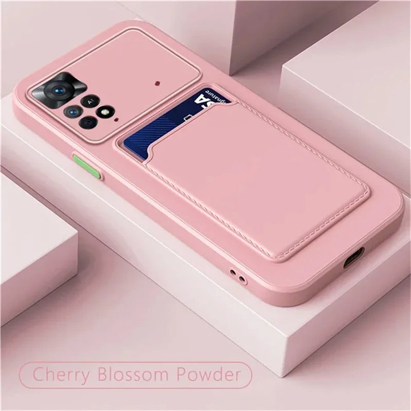 Silicone Card Holder Soft Phone Case Cover