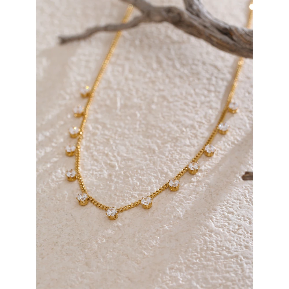 Yhpup Necklace Cubic Zirconia Women