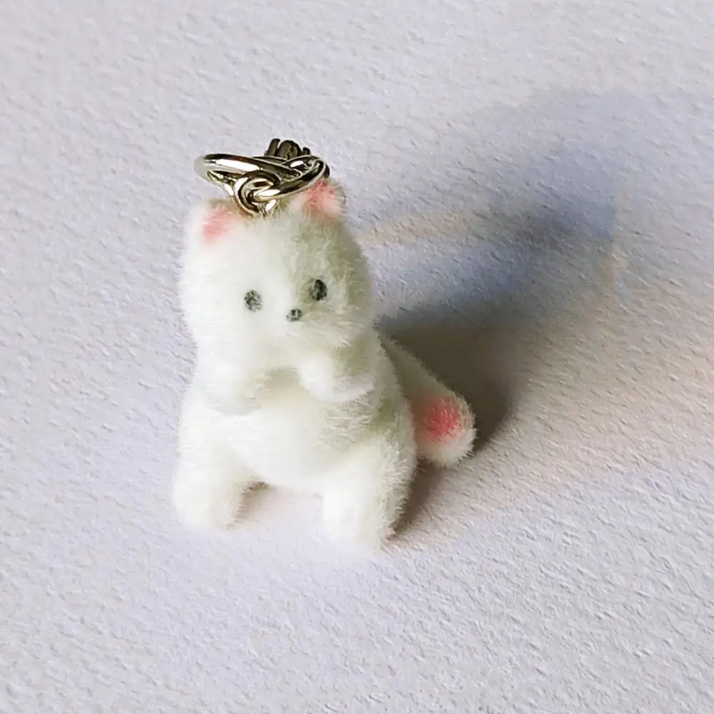 Charming Animal Keychain Collection: 3D Cartoon Resin Doll Pendant