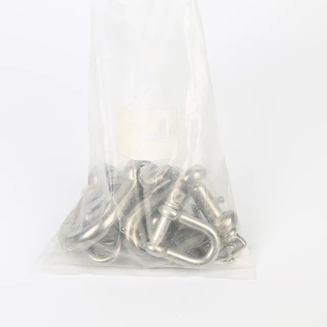 1/2PCS M4/5/6/8/10/12/14 304 Stainless Steel D-type Shackle Bow U-type High-Strength Lifting Ring Buckle Connection Fixed Chain 3
