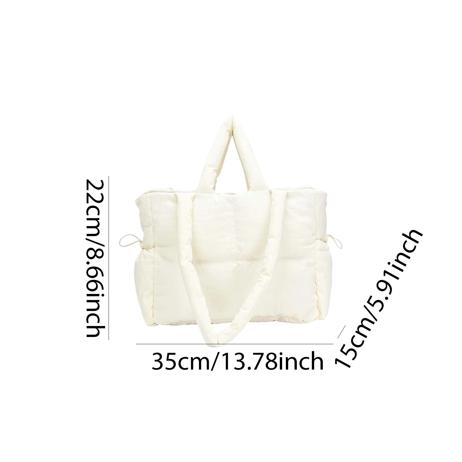 Women Gilrs Nylon Solid Color Shoulder Bag Top Handle Bags Solid Color Soft Handbags for School Work Shopping Travel Daily Use