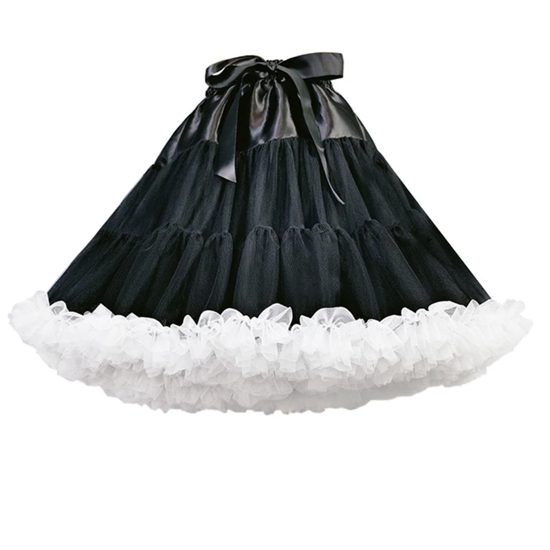 Women's Crinoline Petticoat Tutu Skirt flower girl underskirt wedding underskirt wedding petticoat petticoat underskirt petticoat skirt tulle tutu skirt Multiple Layers Ball Gown Half Slips 16 Inch Underskirt for Wedding Bridal Dress
