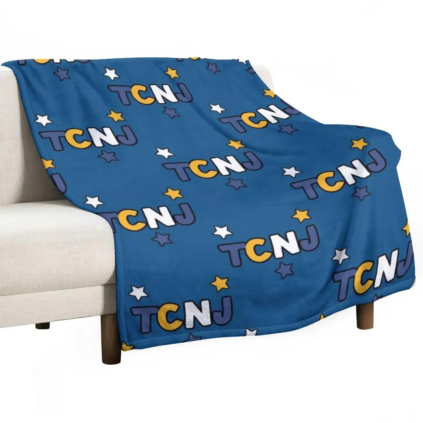 

New TCNJ Stars Throw Blanket Blankets For Bed Decoratives Blankets