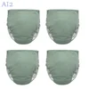 4PCS Adult Diapers with Insert Patients Elderly Washable Double opening Cloth Diaper Incontinence Solid Underwear Pants New 1