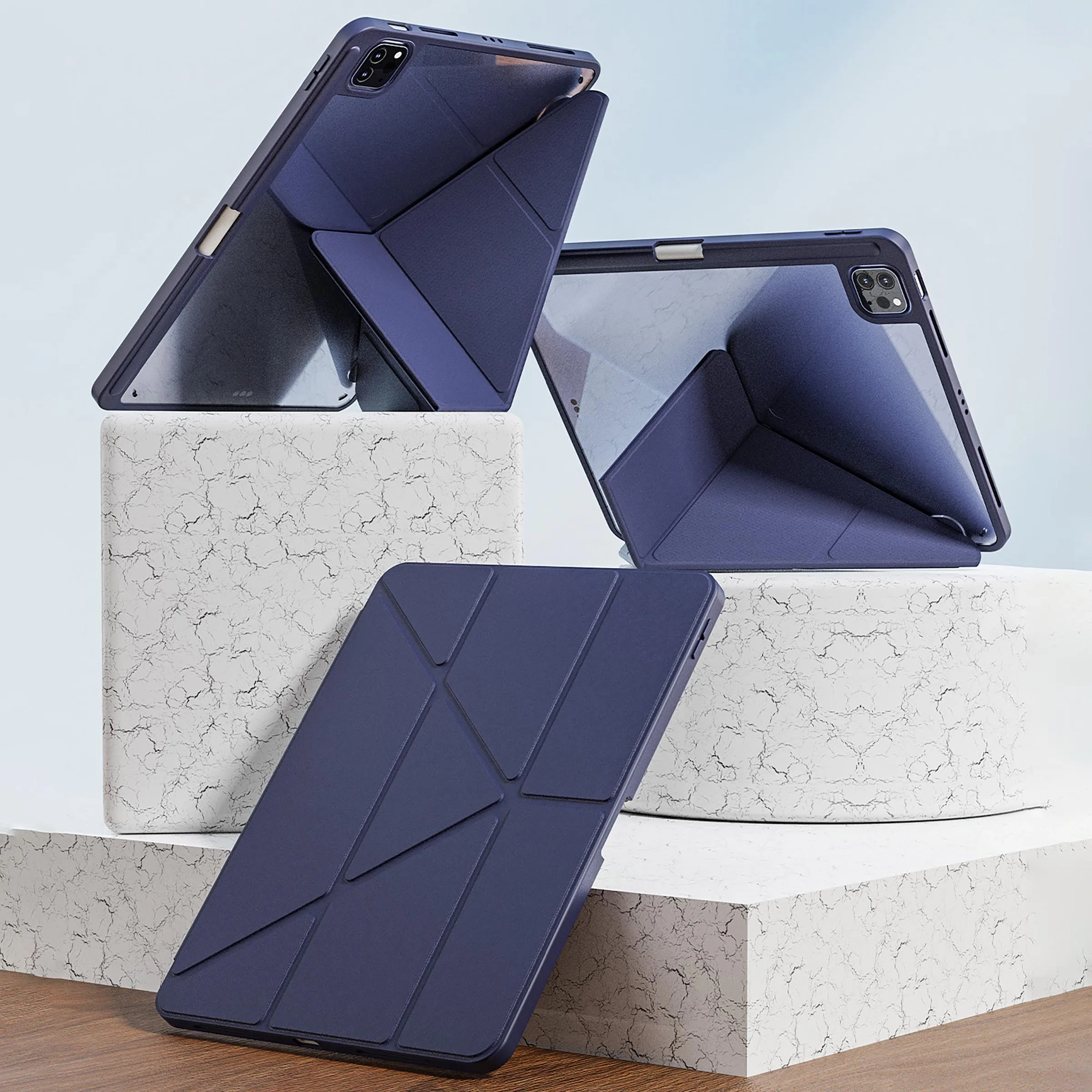 Sleek Magnetic Y-Fold Tablet Protective Case