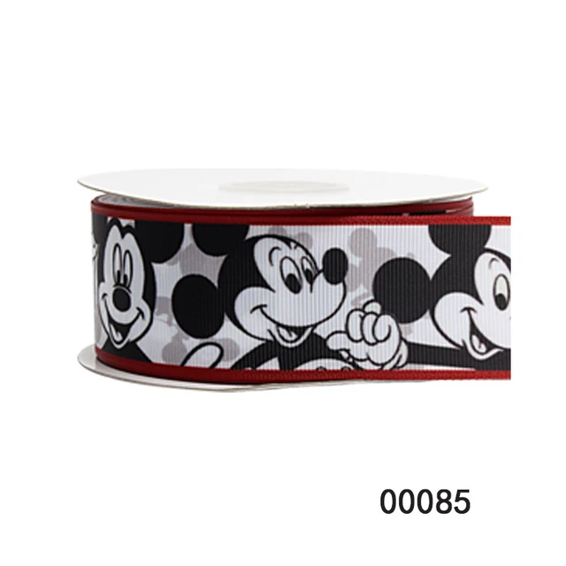 Disney 5Yards Mickey Mouse Printed Grosgrain Ribbon 25MM 38MM