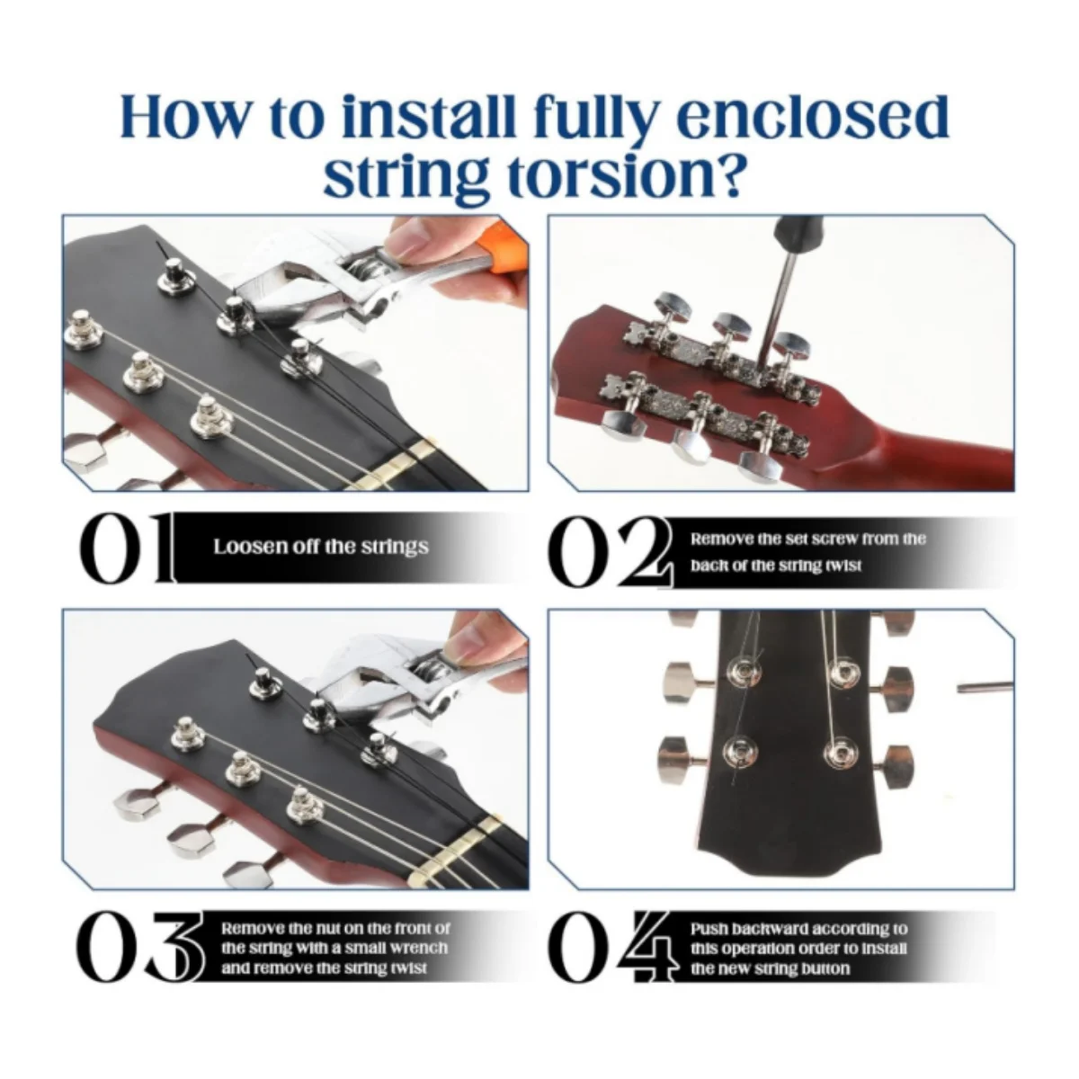 Guitar Tuner Pegs Tuning Pegs Keys Machine Heads Set Electric Guitar Tuning Keys Locking Tuners 6 Pieces