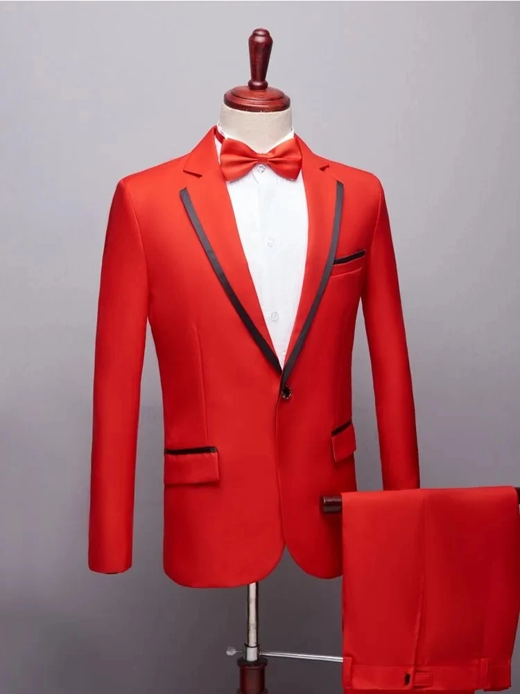 

ZPMN62 suit art test host singer stage performance suit dress