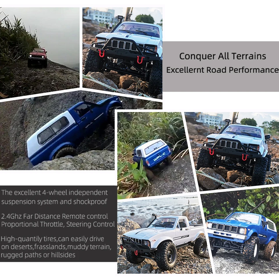 WPL C24-1 フルスケール RC カー 1:16 2.4 グラム 4WD ロック