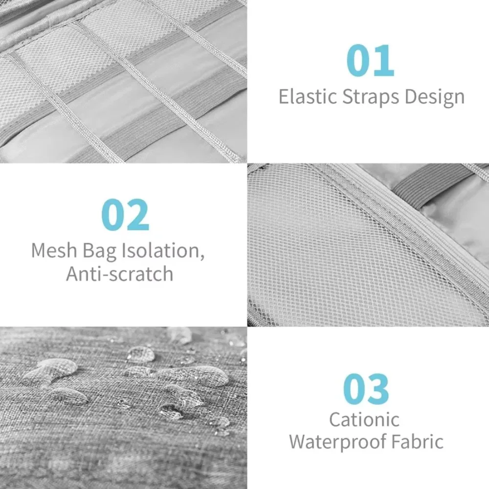 Cable Storage Bags System Kit Case USB Charger Data phone Earphone Wire Pen Power Bank Digital Gadget Devices