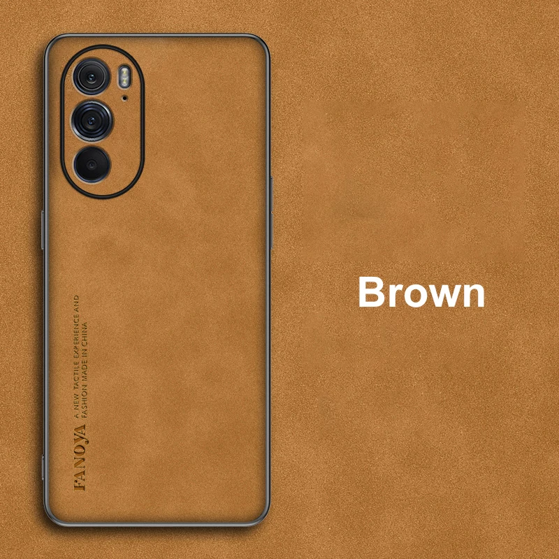 Luxury PU Leather Matte Full-Protection Silicone Phone Case Cover