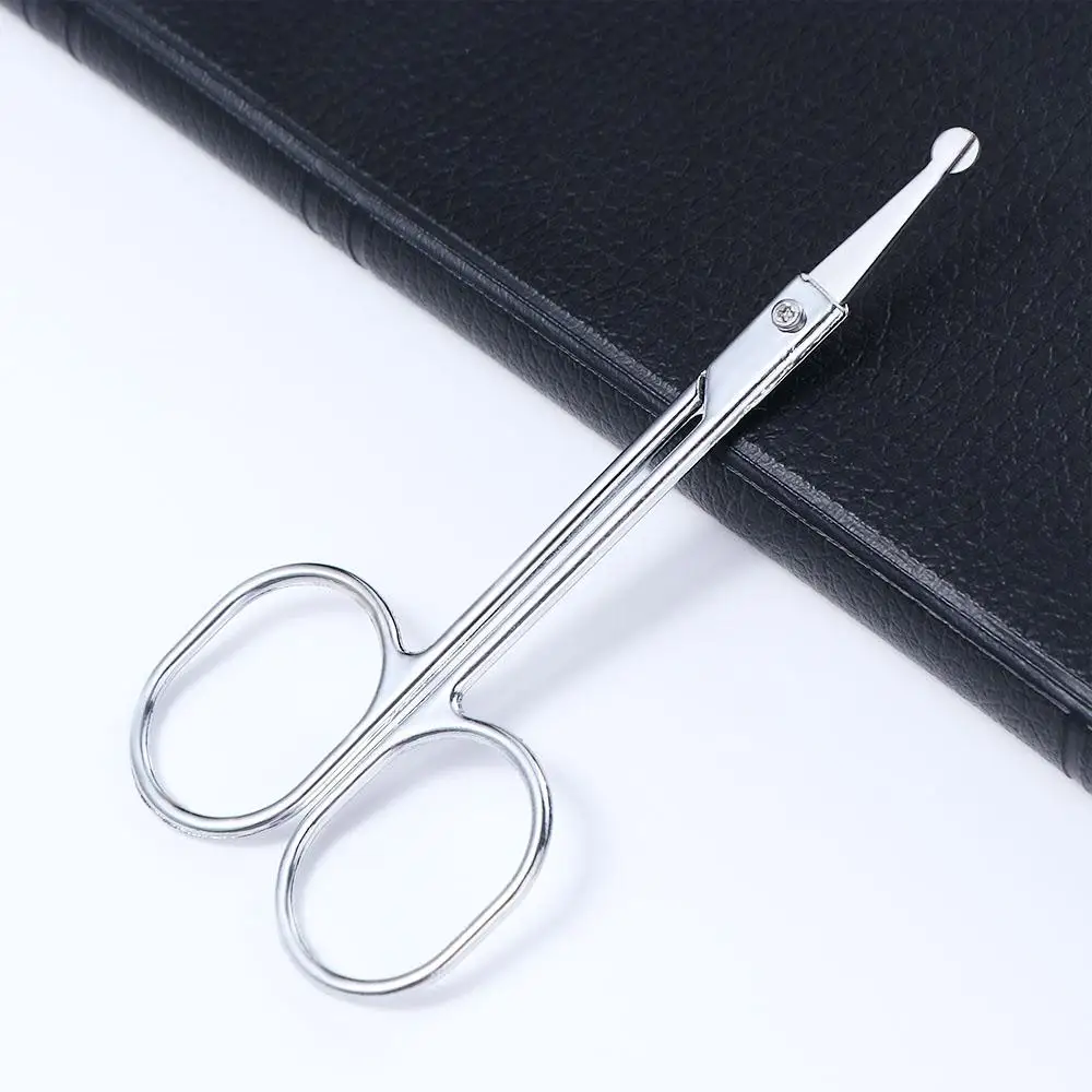 Hot Curved Nail Trimmer Tool Ear Facial Trimmers Stainless Steel Beauty Tool Nose Hair Scissors 3