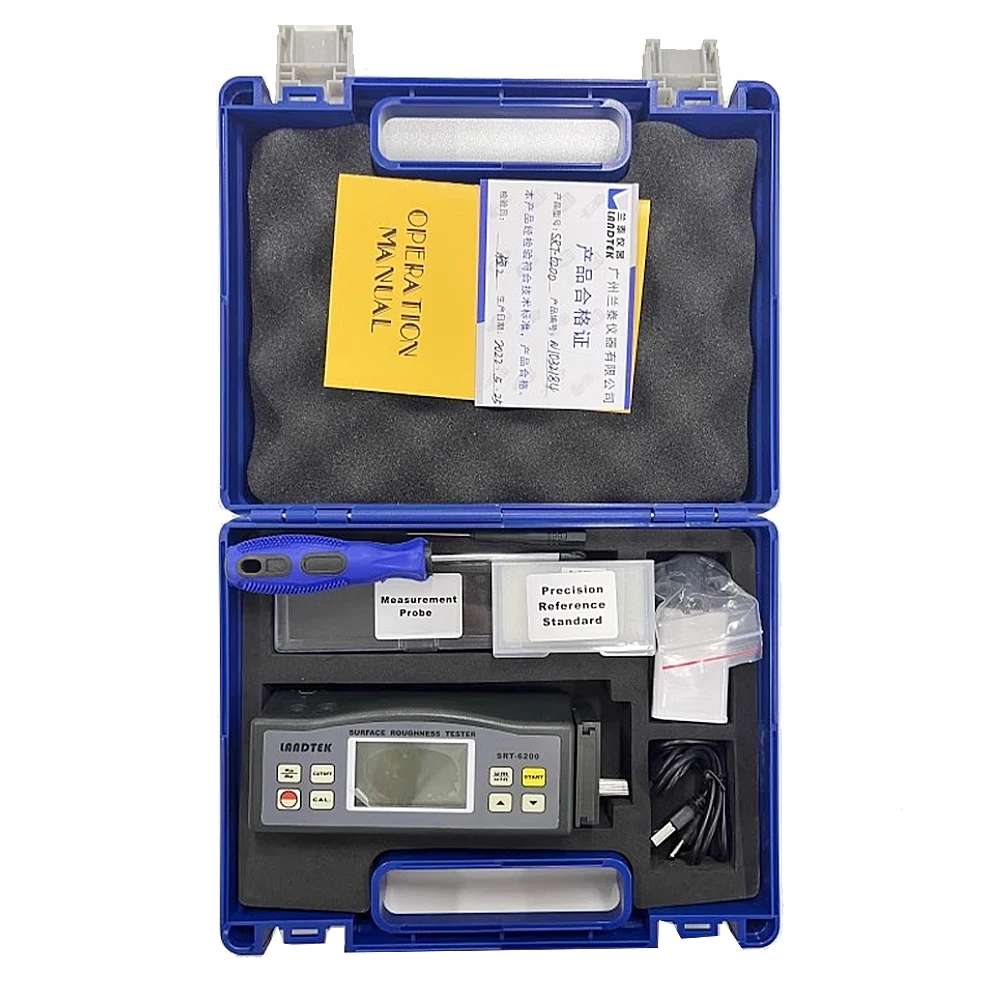 SRT-6200 digital surface roughness meter 0.001&micro;m high precision Ra0.05~10.00&micro;m metal parts surface roughness tester