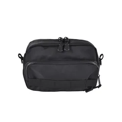 Motorcycle Handlebar Multifunctional Barrel Storage and Shoulder Bag (BLACK)
