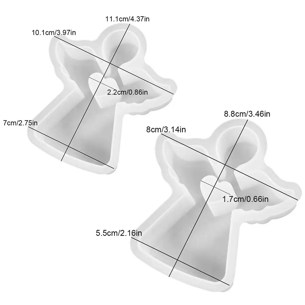 Angel Handmade Candle Mold DIY Bubble Candles Moulds Multifunction Silicone Candle Moulds Quick Release for Adults Kids