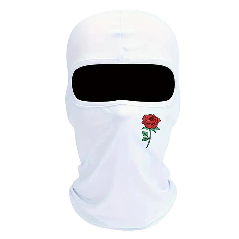 Rose Outdoor Cycling Sunscreen Ice Silk Mask Sports Headscarf Motorcycle Full Face Mask Hiking Cycling Camping Cap Head Cover