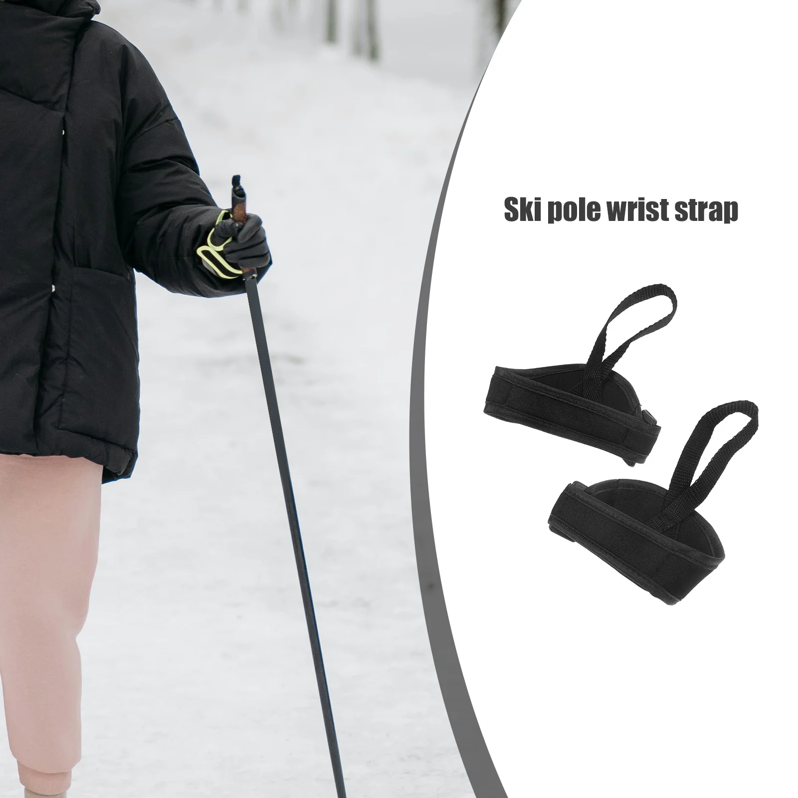 1 Pair Ski Pole Wristbands Trekking Pole Straps Cane Wrist Straps Straps ski stick strap trekking pole binding band 3