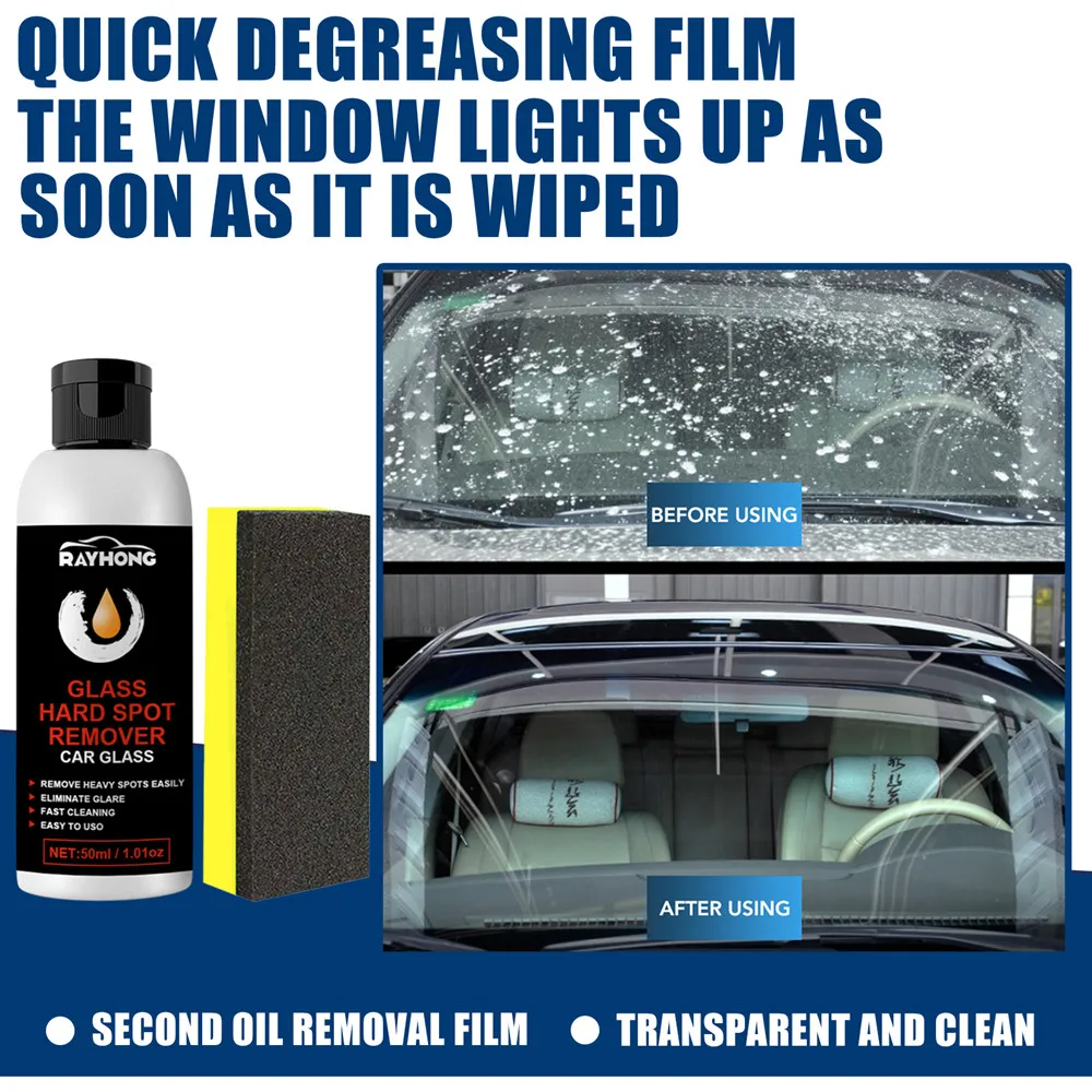 Car Glass Oil Film Removal Paste Deep Cleaning Polishing Glass Cleaner Car Windshield Household