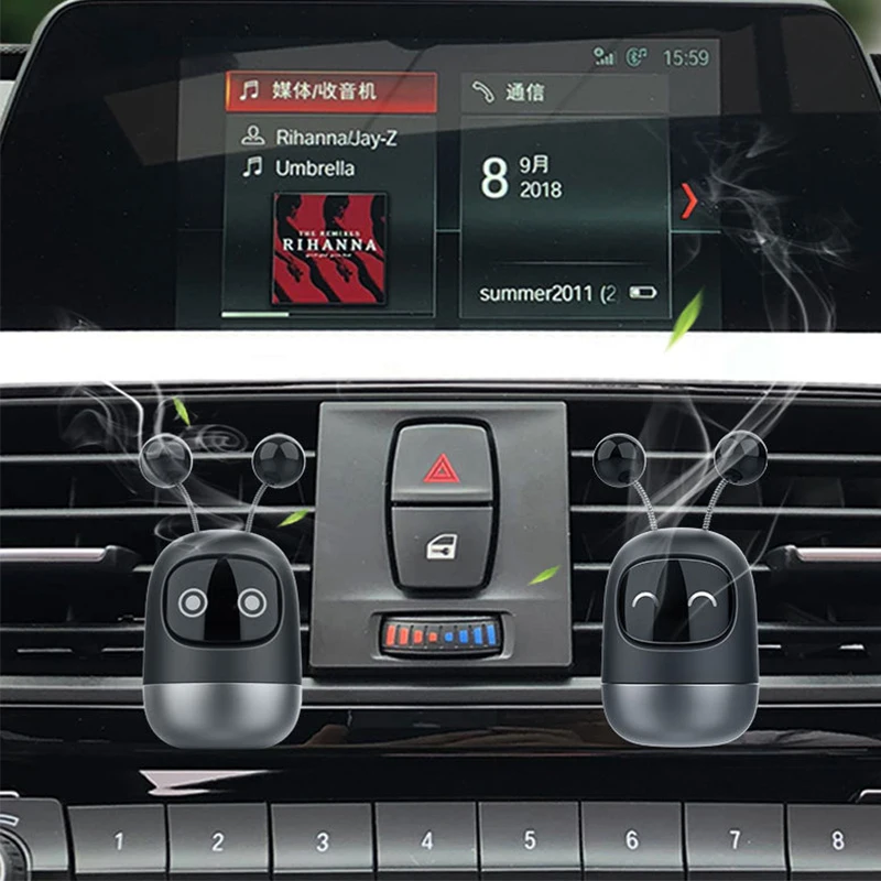 Auto Lufter frischer Auto kreative Mini Roboter Entlüftung sclip Parfum Aroma Belüftung Auslass Aroma therapie Auto Interieur
