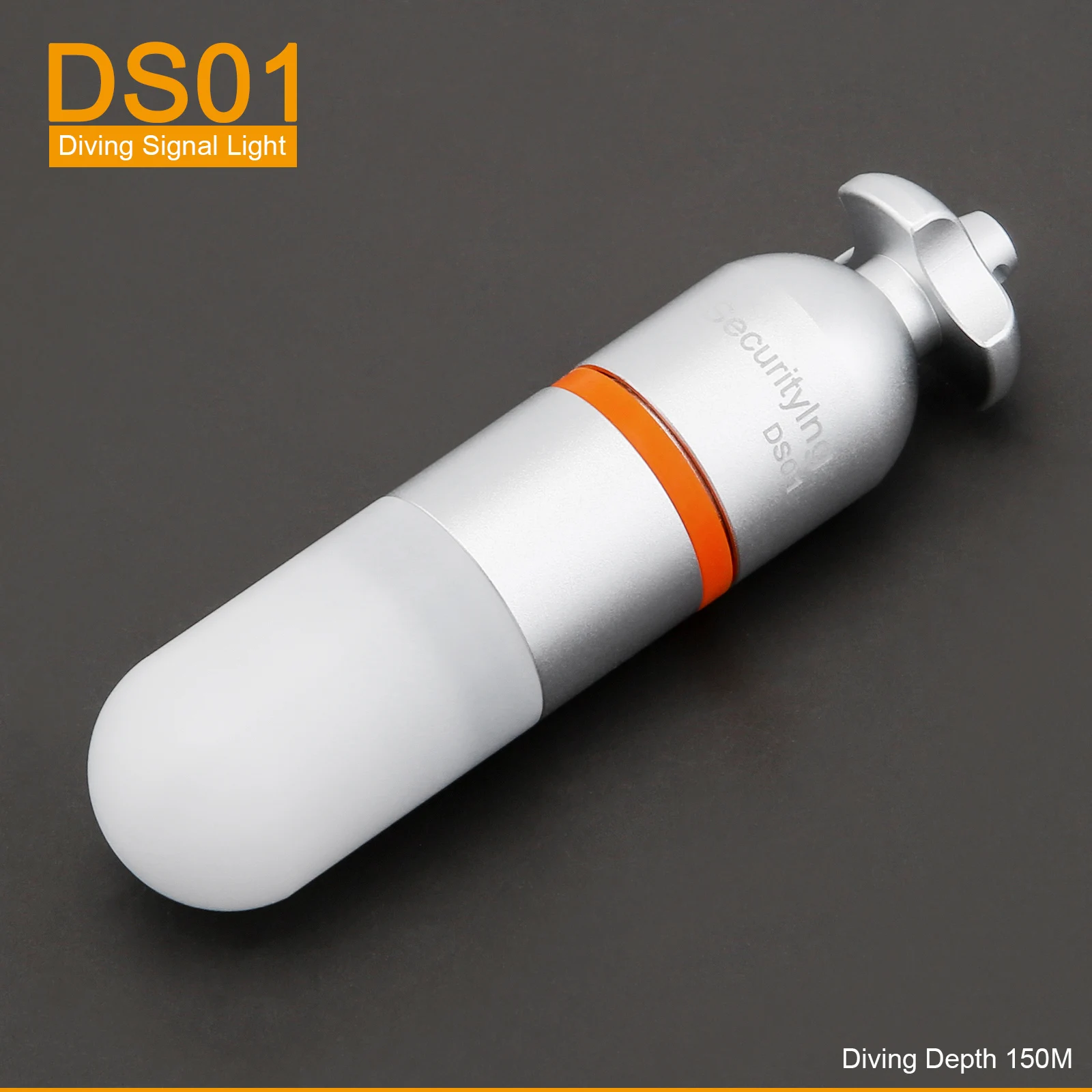 SecurityIng DS01 Underwater 150M Scuba Dive Strobe Beacon Diving Signal Light Night Dive lampeggiante con batteria AAA