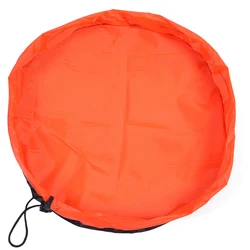 Children's Toy Storage Bag & Play Mat - Durable and Spacious Organizer - Diameter 150cm (Orange)