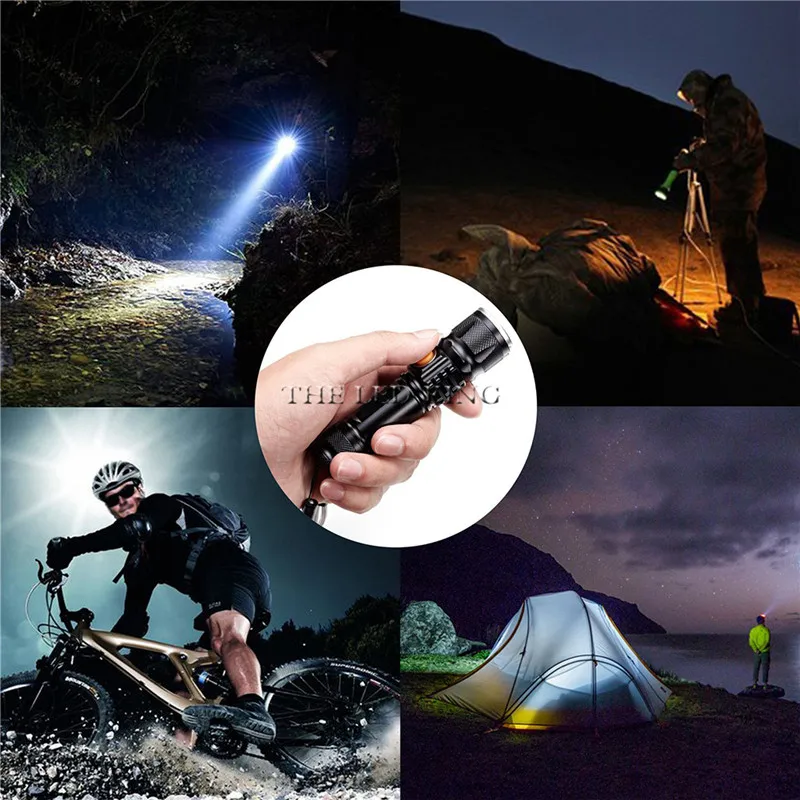 USB Rechargeable LED Flashlight, Zanflare F1 LED Torch 7 Light