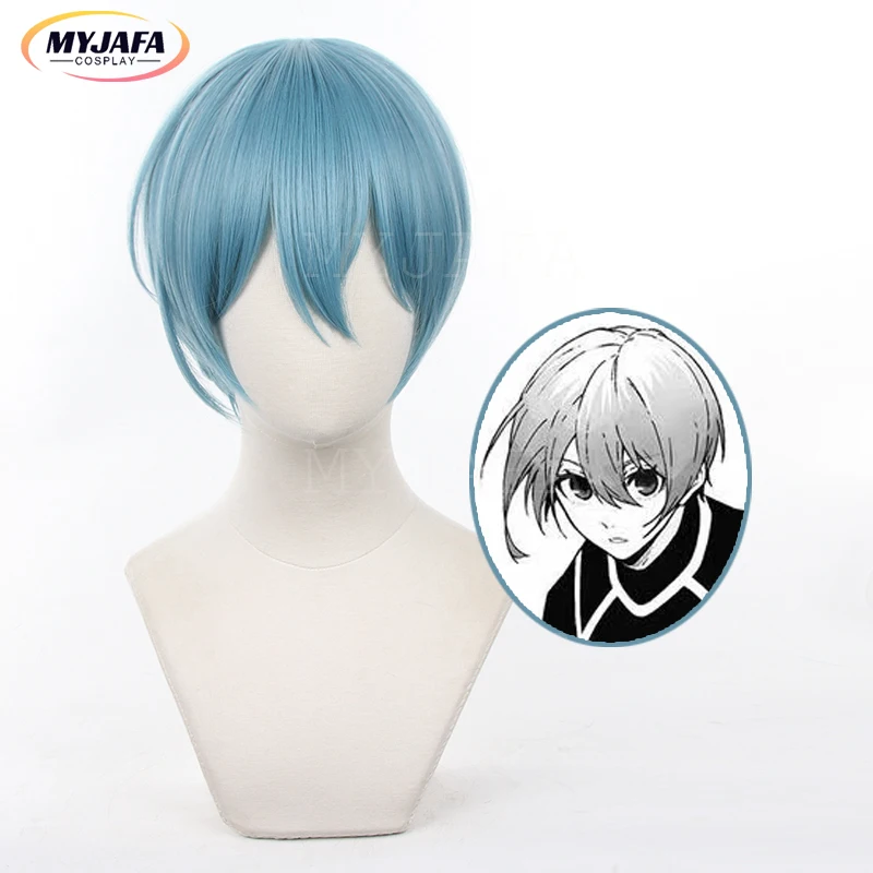 

High Quality Anime Blue Lock Cosplay Hiori Yo Cosplay Wig 30cm Blue Short Heat Resistant Synthetic Hair Wigs+ Wig Cap