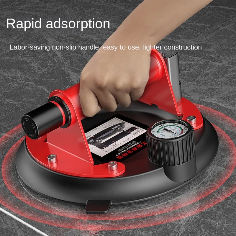 200kg Bearing Capacity 8 Inch Load Heavy Suction Cup Electric Vacuum Suction Cup Carry Glass Tile Suckers Industrial Air Pump