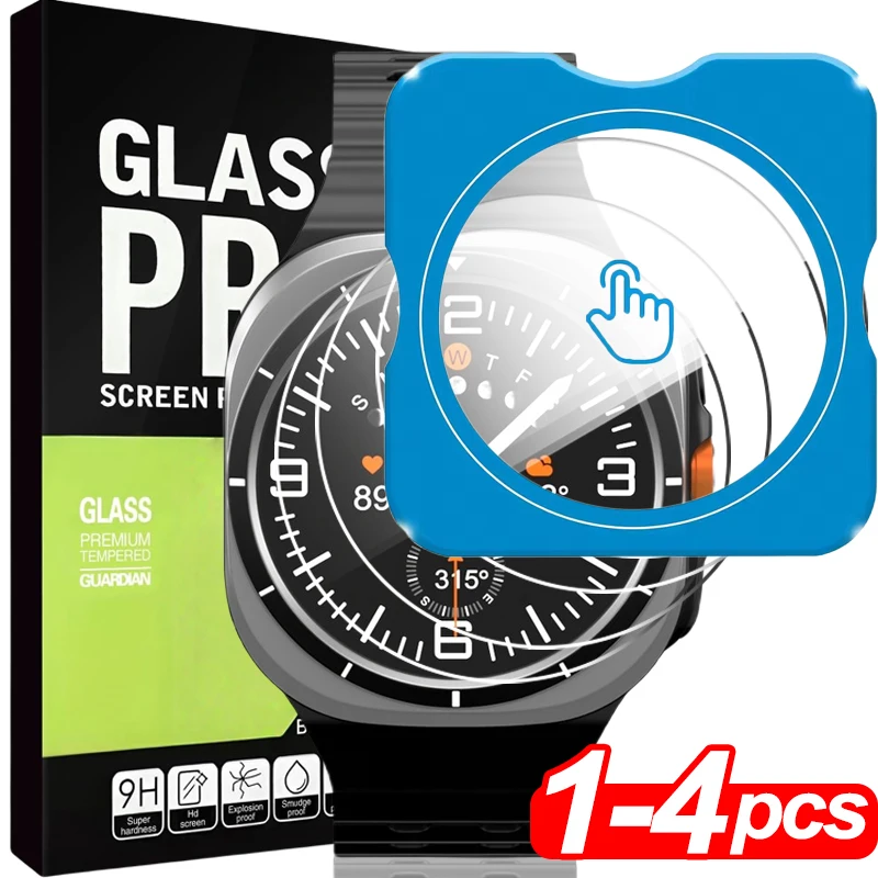 Tempered Glass Screen Protector with Auto Alignment Kit for Smartwatches (1-4 Pack)