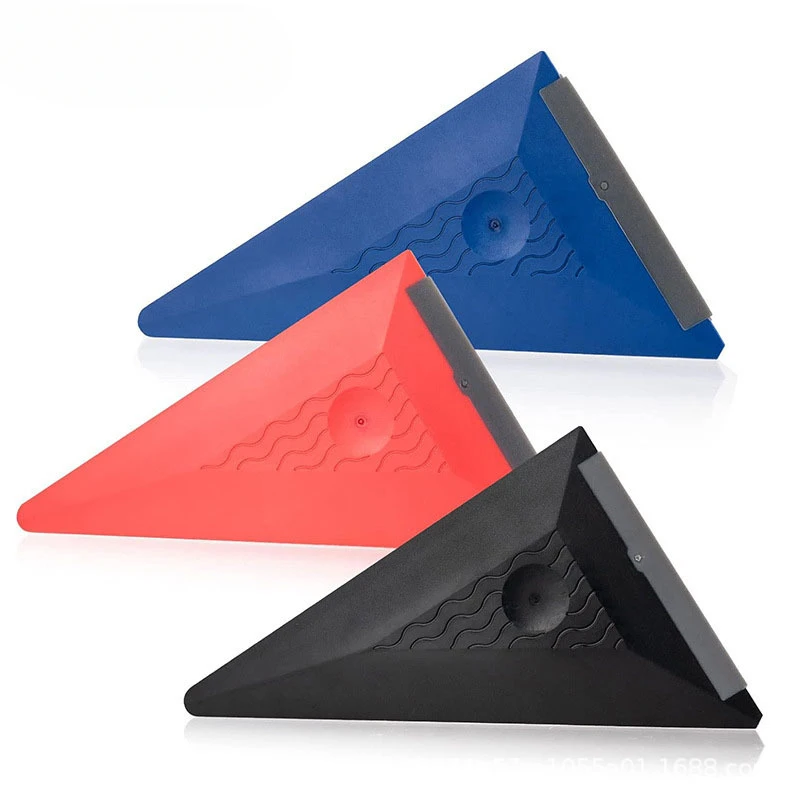 Triangle Window Tints Silicone Squeegee Carbon Fiber Vinyl Film Wrapping Car Scraper Household Glass Sticker Remover Tools