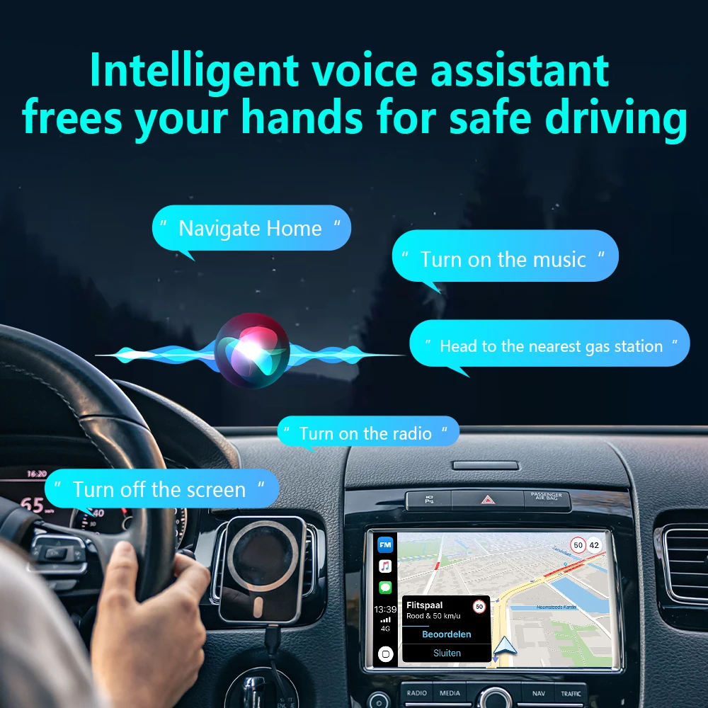 Adaptador Inalámbrico 4 en 1 para Carplay y Android Auto 2026, Mirror Link, Plug & Play, Bluetooth para Apple y Android 3