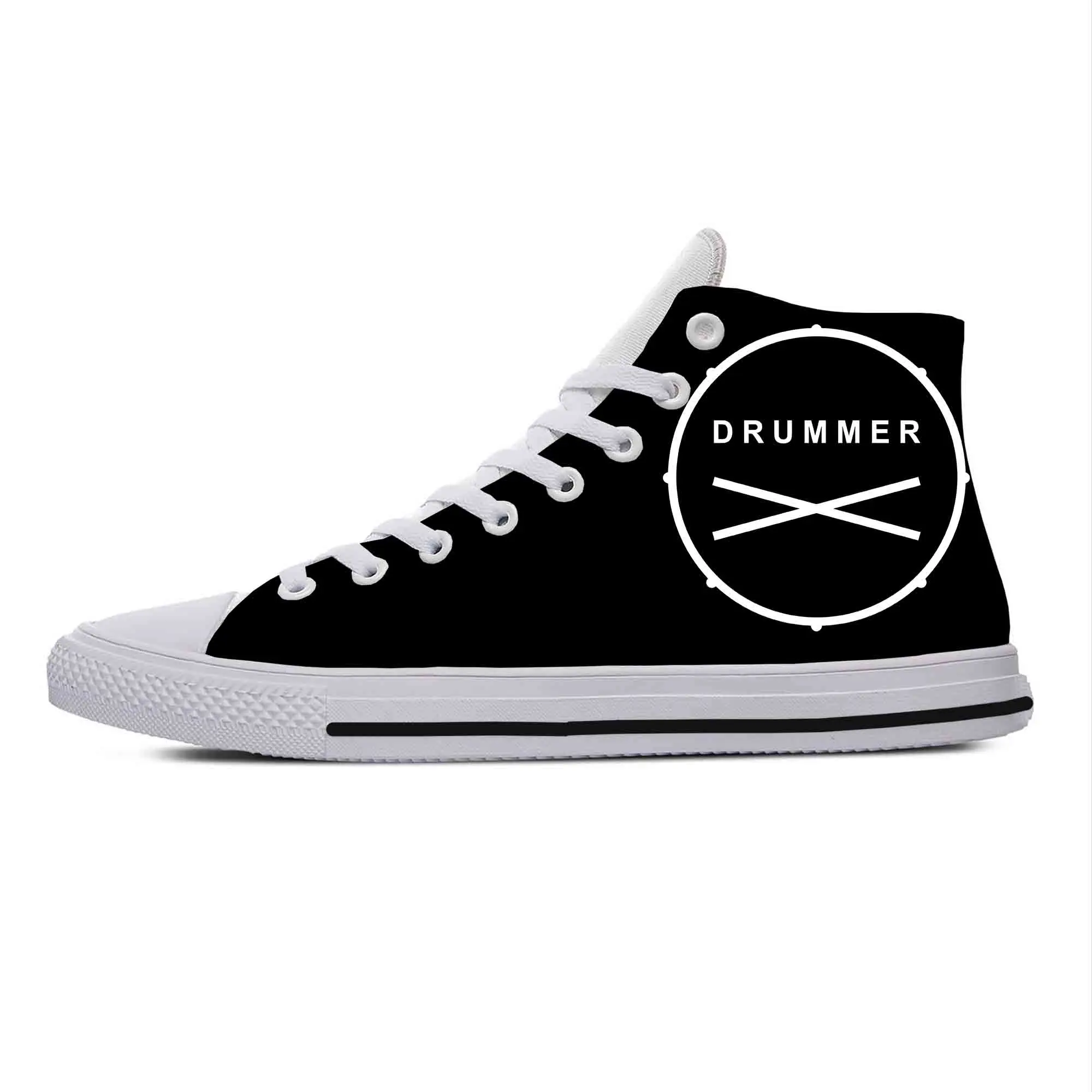 

Drummer Drum Sticks Drumsticks Drumming Rock Roll Casual Cloth Shoes High Top Comfortable Breathable 3D Print Men Women Sneakers