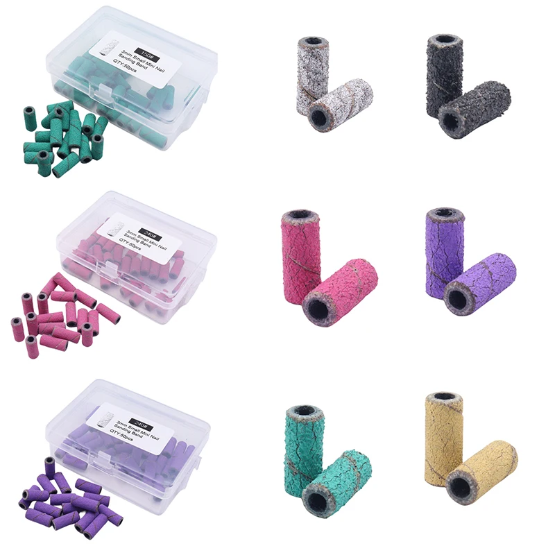 3mm Mini Zebra Sanding Bands Nail Drill Bits Foot Care Polishing Manicure Gel Polish Remover Replacement nail drill bit electric nail drill bit manicure drill bit