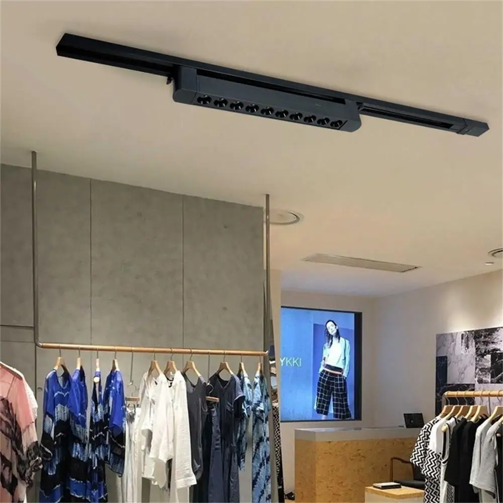 3-wire Long LED Track Light 10W 20W 30W 40W LED Flood Grille Guide Lamp Spotlight Indoor Lighting Fixture Home Decor Floodlight 5