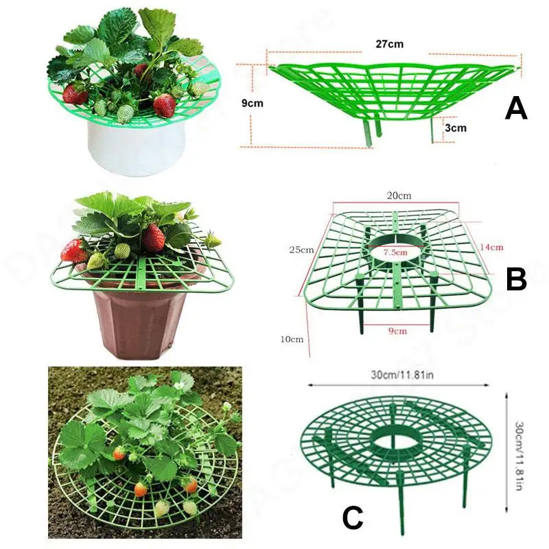 

Подставка для цветов, клубники, фруктов, зеленая рамка, держатель, стеллаж для защиты лазания, винограда, столба, огорода V27