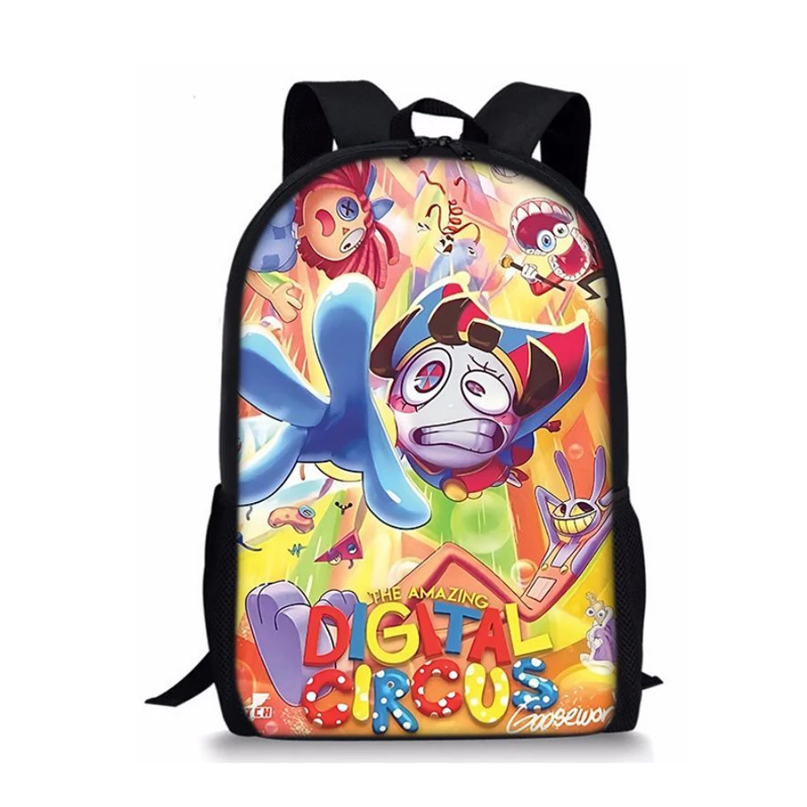 

Удивительный набор школьных рюкзаков для мальчиков и девочек с изображением цифр цирка, милые Мультяшные школьные сумки