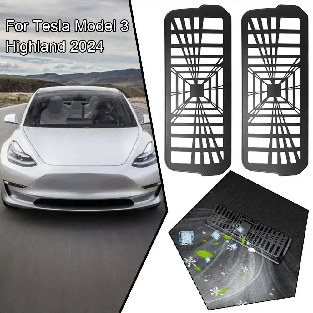 

Car Dust Protection Cover Lower Air Outlet For Tesla Highland 2024 Anti-blocking Outlet Grille Protector Accessory 2pcs