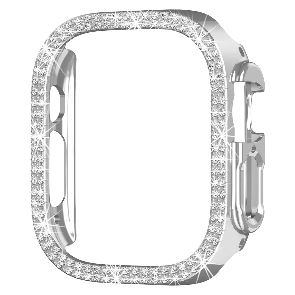 Diamond Hard Cover for Apple Watch – Elegant Protective Bumper Frame
